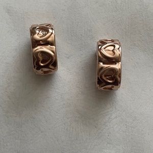 Genuine Pandora Rose heart clips